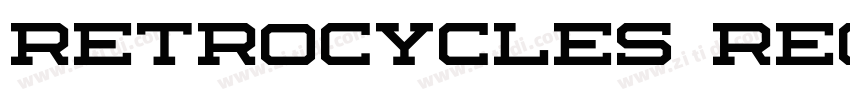 Retrocycles Regular字体转换